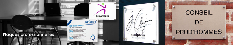 Plaques professionnelles