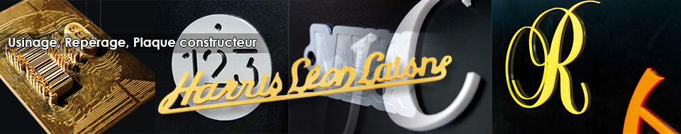 Usinage, repérage, plaque constructeur